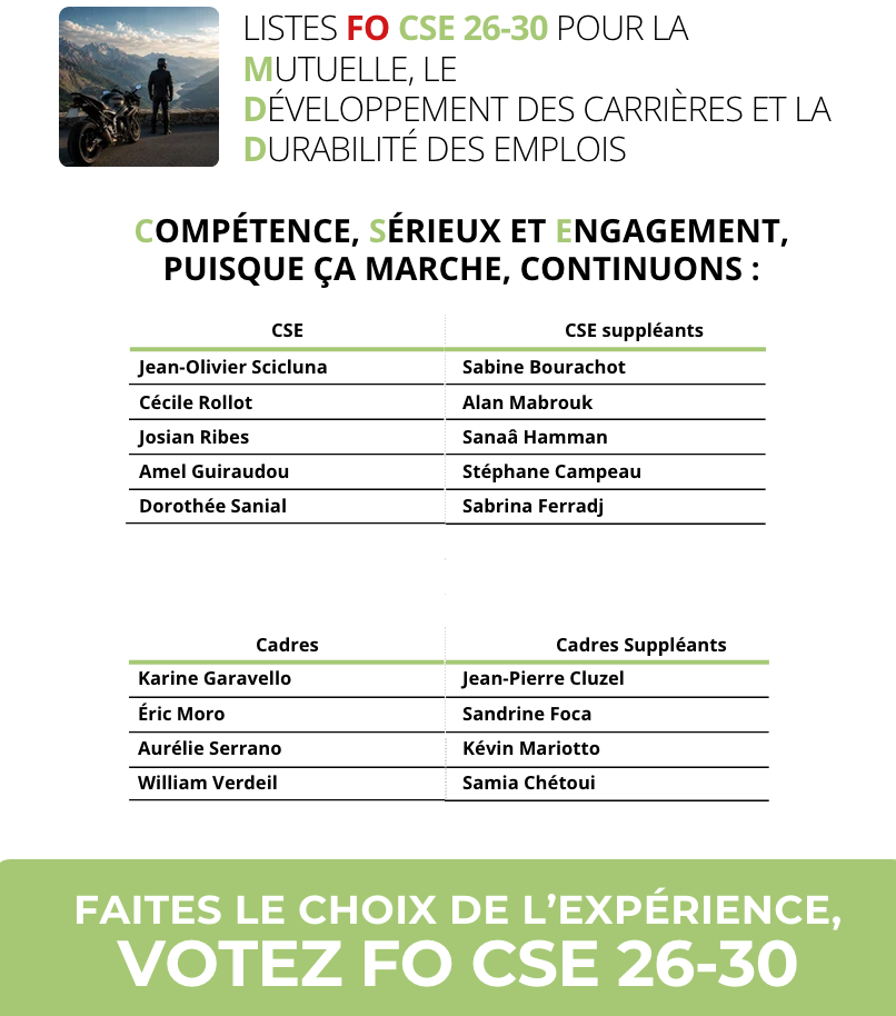Élections professionnelles 2026-2030
